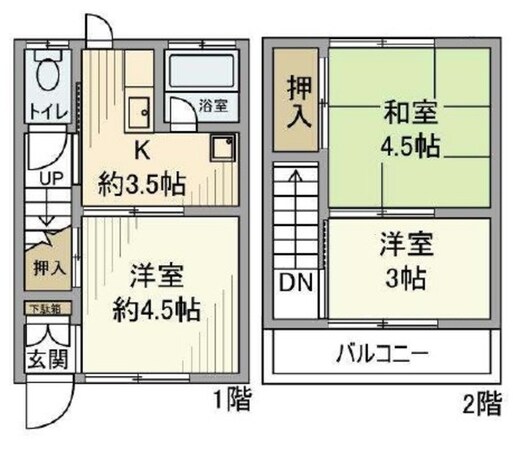 杉本荘の物件間取画像